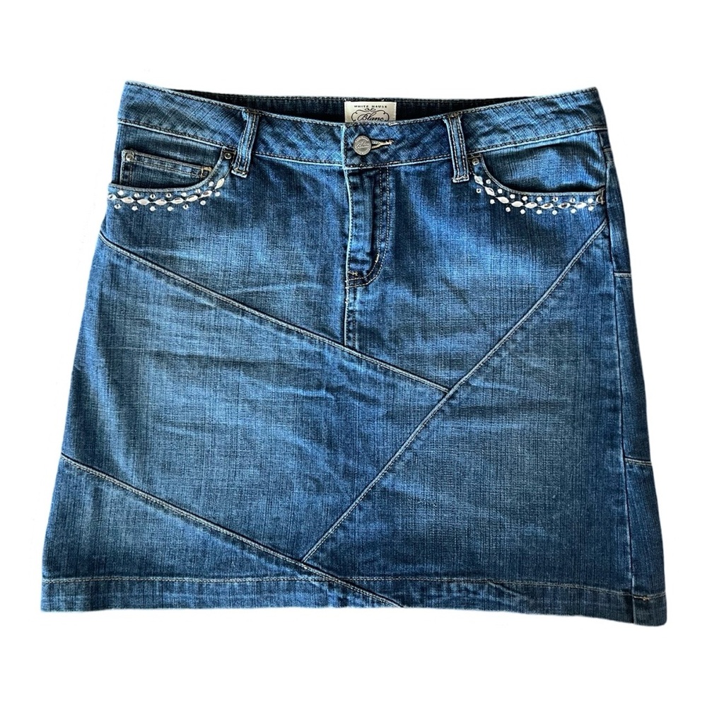Y2K denim skirt